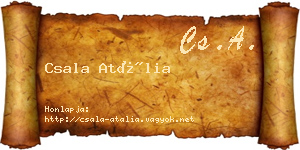 Csala Atália névjegykártya